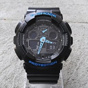 Casio G-Shock Custom GA-100 Wrist Watch w/ GA-100CB-1A Band & Bezel